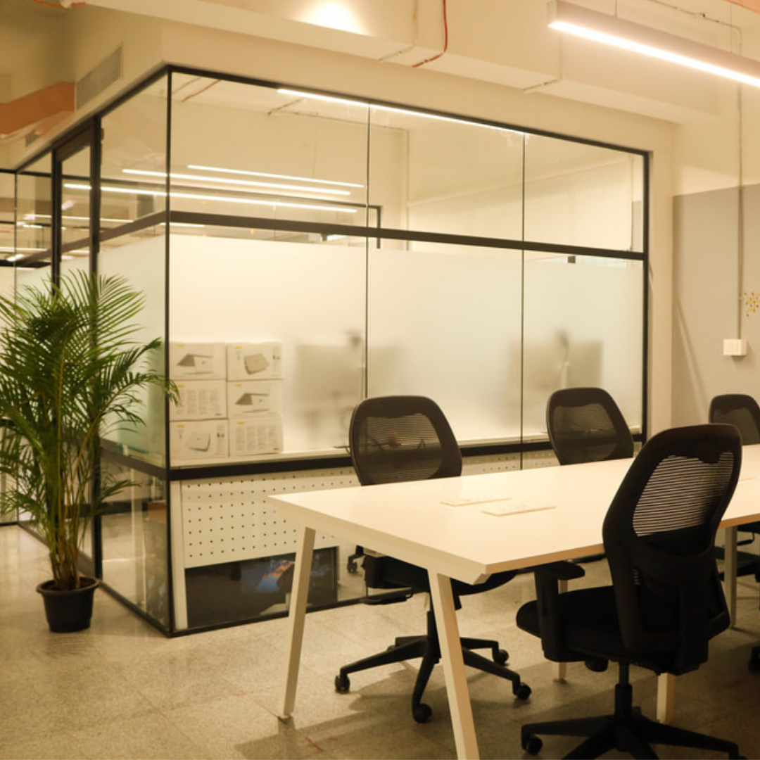Fully furnished plug and play office in Bengaluru with branded workspace setup