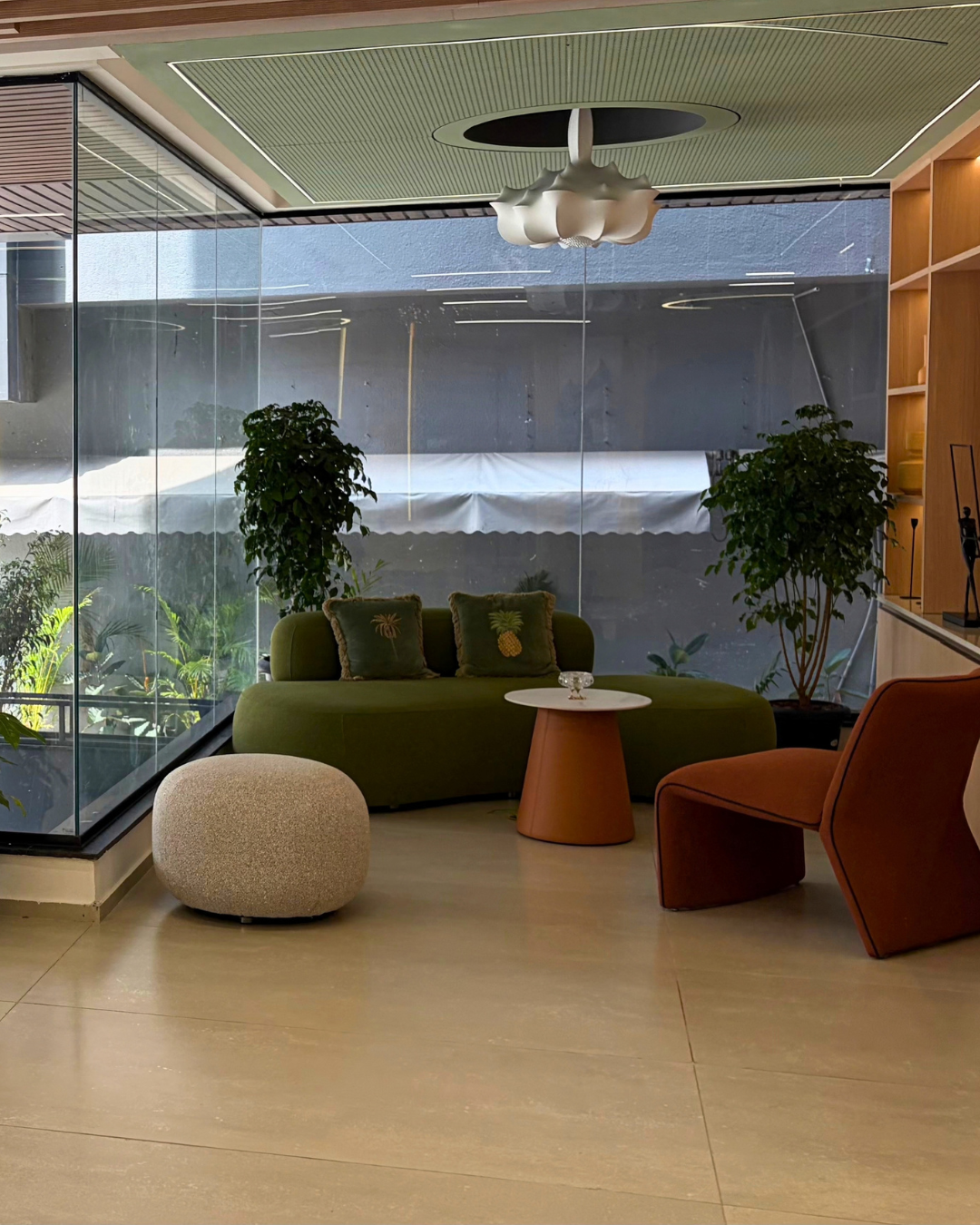 Office lounge area in Hyderabad